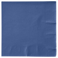 Creative Converting 571137B Navy Blue 3-Ply Beverage Napkin - 500/Case