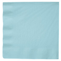 Creative Converting 59157B Pastel Blue 3-Ply Paper Dinner Napkin - 250/Case