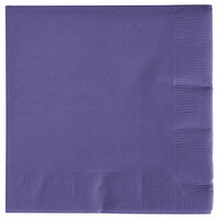 Creative Converting 57115B Purple 3-Ply Beverage Napkin - 500/Case