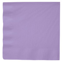 Creative Converting 59193B Luscious Lavender Purple 3-Ply Paper Dinner Napkin - 250/Case