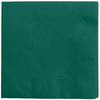 Creative Converting 573124B Hunter Green 3-Ply Beverage Napkin - 500/Case