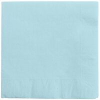 Creative Converting 57157B Pastel Blue 3-Ply Beverage Napkin - 500/Case