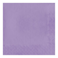 Creative Converting 58193B Luscious Lavender Purple 3-Ply 1/4 Fold Luncheon Napkin - 500/Case