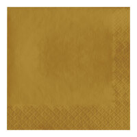 Creative Converting 583276B Glittering Gold 3-Ply 1/4 Fold Luncheon Napkin - 500/Case