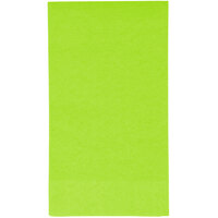 Creative Converting 953123 Fresh Lime Green 3-Ply Guest Towel / Buffet Napkin - 192/Case