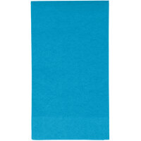 Creative Converting 953131 Turquoise Blue 3-Ply Guest Towel / Buffet Napkin - 192/Case