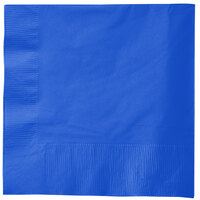 Creative Converting 583147B Cobalt Blue 3-Ply 1/4 Fold Luncheon Napkin - 500/Case