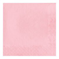 Creative Converting 58158B Classic Pink 3-Ply 1/4 Fold Luncheon Napkin - 500/Case