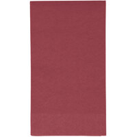 Creative Converting 953122 Burgundy 3-Ply Guest Towel / Buffet Napkin - 192/Case