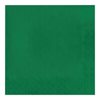 Creative Converting 58112B Emerald Green 3-Ply 1/4 Fold Luncheon Napkin - 500/Case