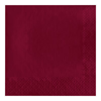 Creative Converting 583122B Burgundy 3-Ply 1/4 Fold Luncheon Napkin - 500/Case