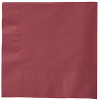 Creative Converting 583122B Burgundy 3-Ply 1/4 Fold Luncheon Napkin - 500/Case