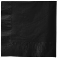 Creative Converting 58134B Black Velvet 3-Ply 1/4 Fold Luncheon Napkin - 500/Case