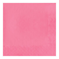 Creative Converting 583042B Candy Pink 3-Ply 1/4 Fold Luncheon Napkin - 500/Case