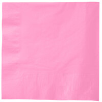 Creative Converting 583042B Candy Pink 3-Ply 1/4 Fold Luncheon Napkin - 500/Case