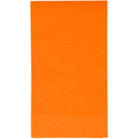 Creative Converting 95191 Sunkissed Orange 3-Ply Guest Towel / Buffet Napkin - 192/Case