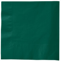 Creative Converting 583124B Hunter Green 3-Ply 1/4 Fold Luncheon Napkin - 500/Case