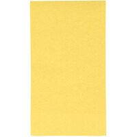 Creative Converting 95102 Mimosa Yellow 3-Ply Guest Towel / Buffet Napkin - 192/Case