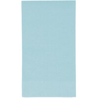 Creative Converting 95157 Pastel Blue 3-Ply Guest Towel / Buffet Napkin - 192/Case