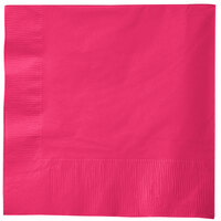 Creative Converting 58177B Hot Magenta Pink 3-Ply 1/4 Fold Luncheon Napkin - 500/Case