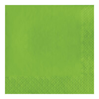 Creative Converting 663123B Fresh Lime Green 2-Ply 1/4 Fold Luncheon Napkin - 600/Case