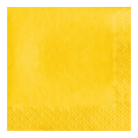 Creative Converting 581021B School Bus Yellow 3-Ply 1/4 Fold Luncheon Napkin - 500/Case