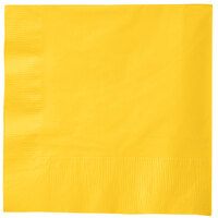 Creative Converting 581021B School Bus Yellow 3-Ply 1/4 Fold Luncheon Napkin - 500/Case