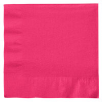 Creative Converting 139197135 Hot Magenta Pink 2-Ply 1/4 Fold Luncheon Napkin - 600/Case