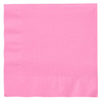 Creative Converting 663042B Candy Pink 2-Ply 1/4 Fold Luncheon Napkin - 600/Case