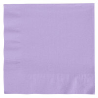 Creative Converting 139186135 Luscious Lavender Purple 2-Ply 1/4 Fold Luncheon Napkin - 600/Case