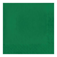 Creative Converting 139184135 Emerald Green 2-Ply 1/4 Fold Luncheon Napkin - 600/Case