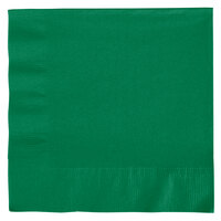 Creative Converting 139184135 Emerald Green 2-Ply 1/4 Fold Luncheon Napkin - 600/Case