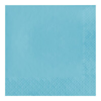 Creative Converting 58157B Pastel Blue 3-Ply 1/4 Fold Luncheon Napkin - 500/Case