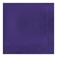 Creative Converting 58115B Purple 3-Ply 1/4 Fold Luncheon Napkin - 500/Case