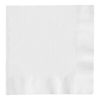 Creative Converting 58000B White 3-Ply 1/4 Fold Luncheon Napkin - 500/Case