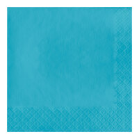 Creative Converting 661039B Bermuda Blue 2-Ply 1/4 Fold Luncheon Napkin - 600/Case