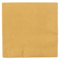 Creative Converting 663276B Glittering Gold 2-Ply 1/4 Fold Luncheon Napkin - 600/Case