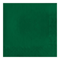 Creative Converting 663124B Hunter Green 2-Ply 1/4 Fold Luncheon Napkin - 600/Case