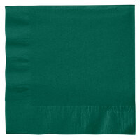 Creative Converting 663124B Hunter Green 2-Ply 1/4 Fold Luncheon Napkin - 600/Case