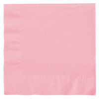 Creative Converting 139190135 Classic Pink 2-Ply 1/4 Fold Luncheon Napkin - 600/Case