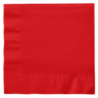 Creative Converting 661031B Classic Red 2-Ply 1/4 Fold Luncheon Napkin - 600/Case