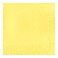 Creative Converting 139180135 Mimosa Yellow 2-Ply 1/4 Fold Luncheon Napkin - 600/Case