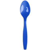 Creative Converting 6 1/8" Cobalt Blue Heavy Weight Plastic Spoon - 288/Case