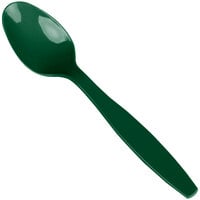 Creative Converting 6 1/8" Hunter Green Heavy Weight Plastic Spoon - 288/Case