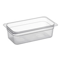 Cambro 34PP190 1/3 Size Translucent Polypropylene Food Pan - 4" Deep