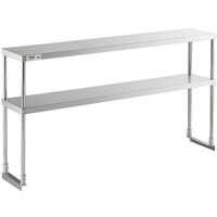 Avantco 178SSDOS6012 Stainless Steel Double Deck Overshelf - 12" x 60"