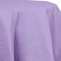 Creative Converting 923265 82" Luscious Lavender Purple OctyRound Tissue / Poly Table Cover