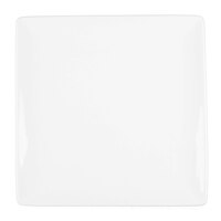 Libbey Slate 9" Ultra Bright White Coupe Square Porcelain Plate - 12/Case