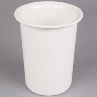 Cal-Mil 1017-15 White Solid Melamine Flatware Cylinder