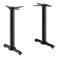 FLAT Tech KT22 22" Self-Stabilizing Black End Table Base Set - 2/Set